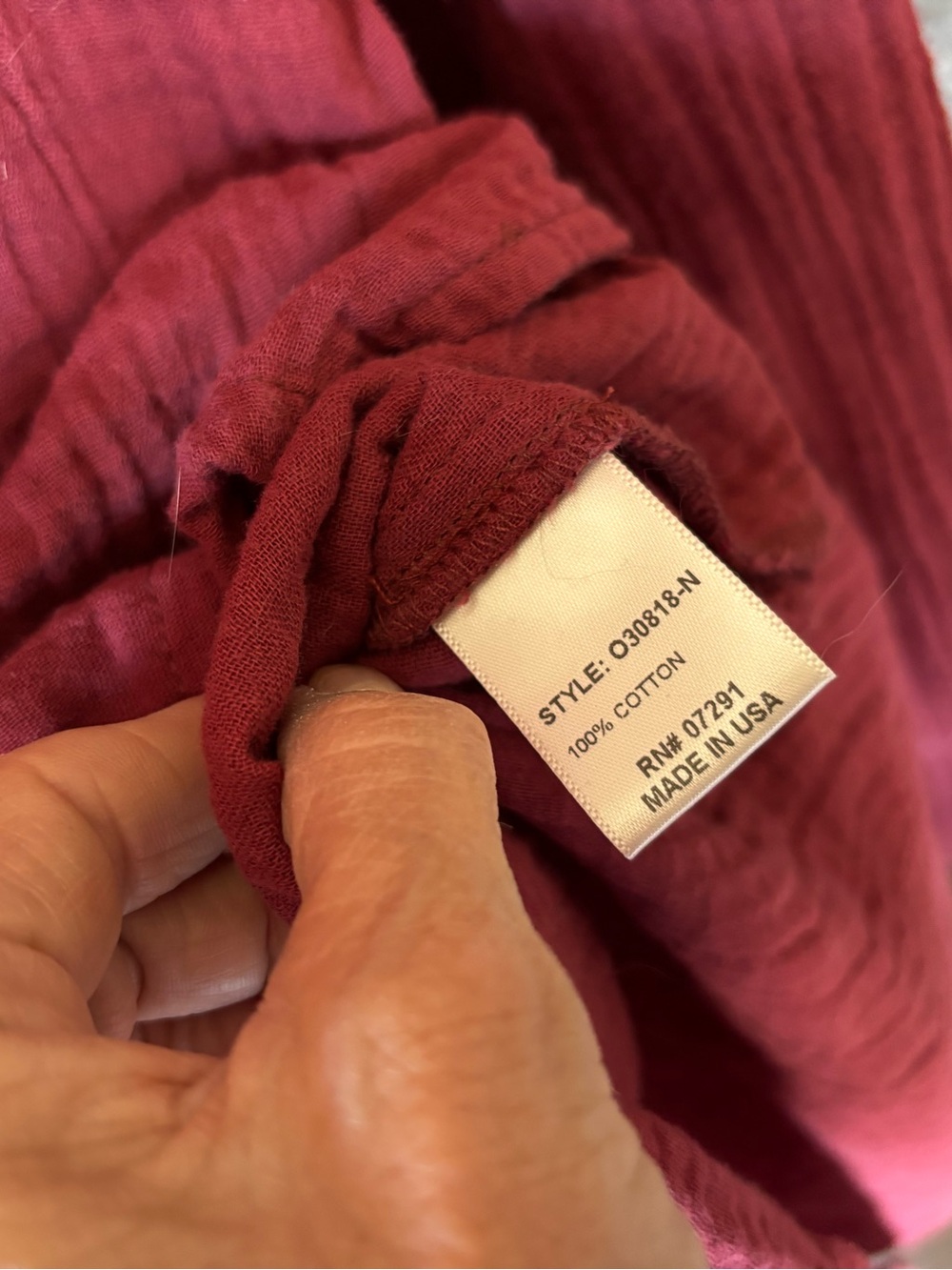 Johnny Was Calme crinkle cotton shift dress Sz M - Picture 3 of 7
